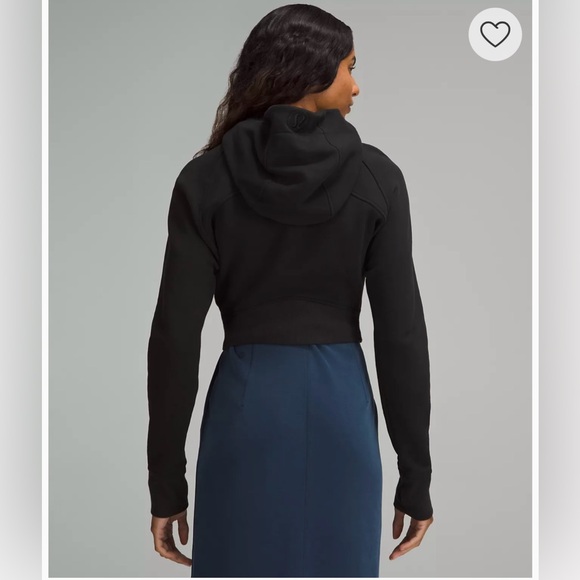 Lululemon Scuba Full-Zip Cropped Hoodie New With Tags Size 4 Black - Picture 2 of 5